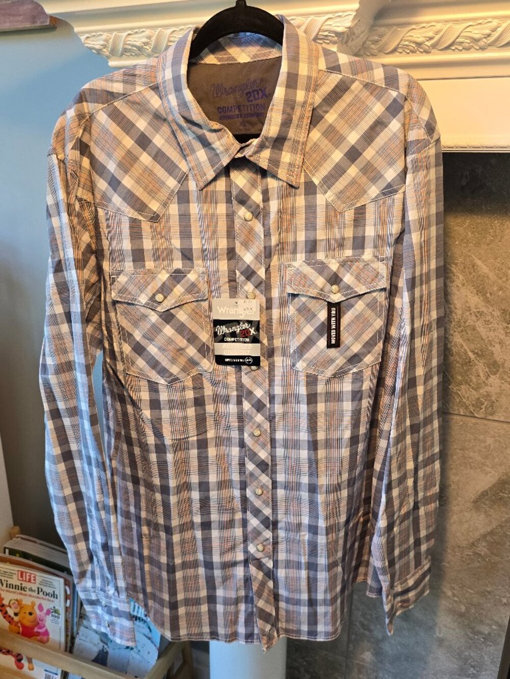 NWT Wrangler 20X Competition Advanced Comfort Western Snap Shirt - XL
